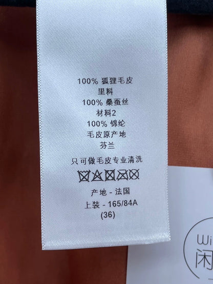 Dior Fox Fur Cape Vest