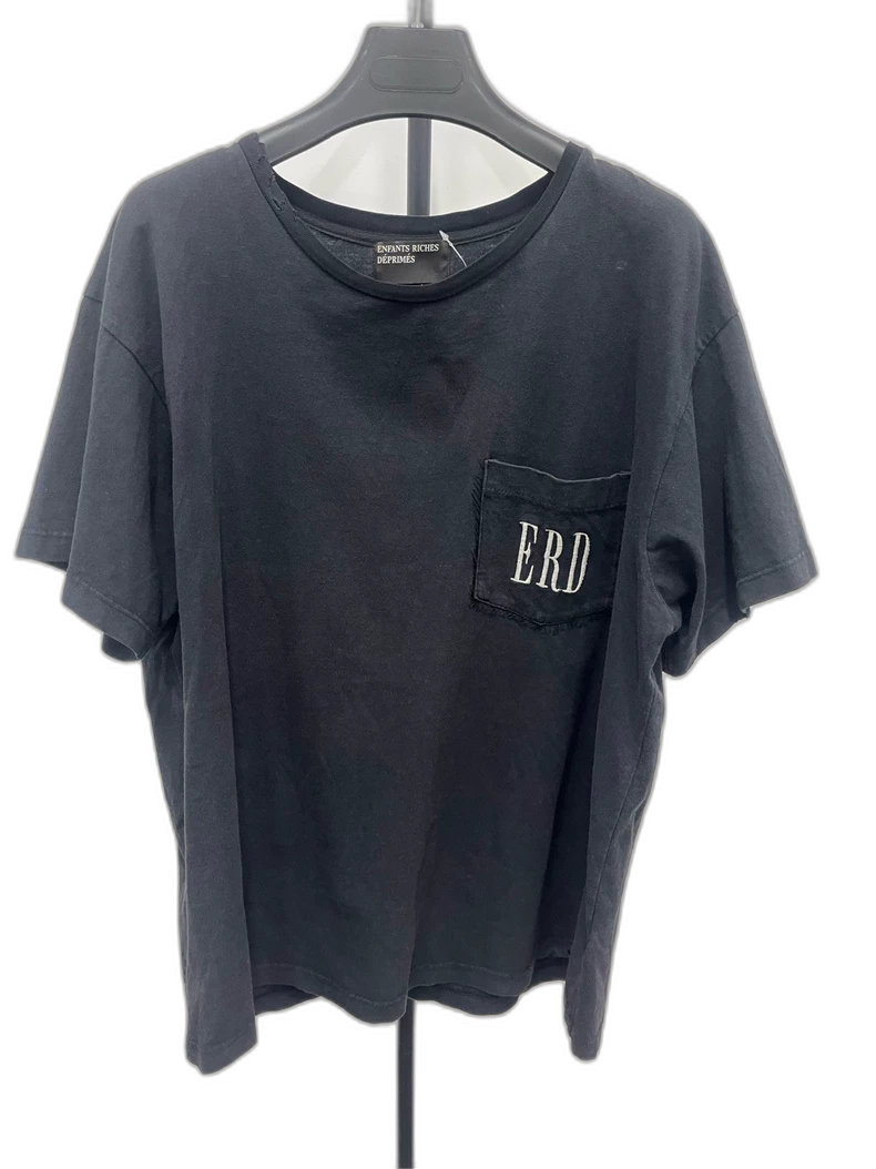 Enfants Riches Deprimes Black Tee with Embroidery