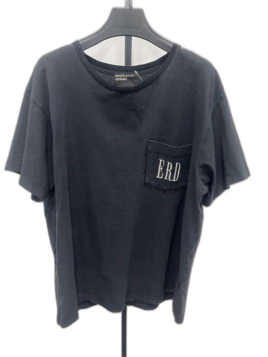 Enfants Riches Deprimes Black Tee with Embroidery