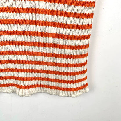 Dior Logo Striped Knit Short Sleeve Shirt