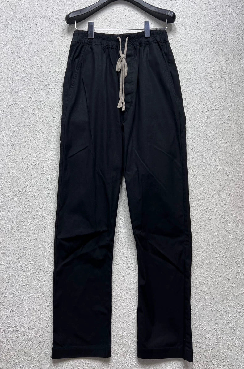 Black Drawstring Trousers by Rick Owens