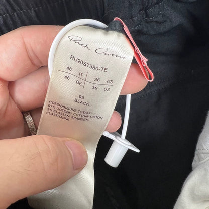 Black Drawstring Trousers by Rick Owens