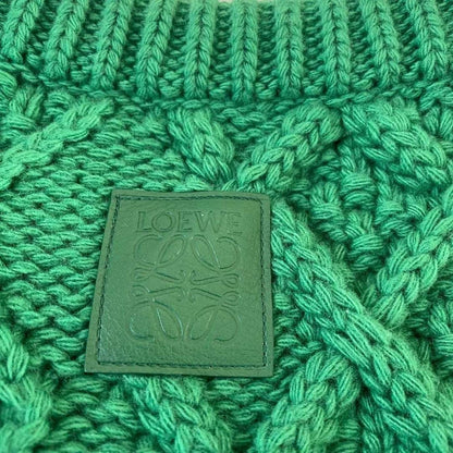 LOEWE Black Green Color Block Sweater