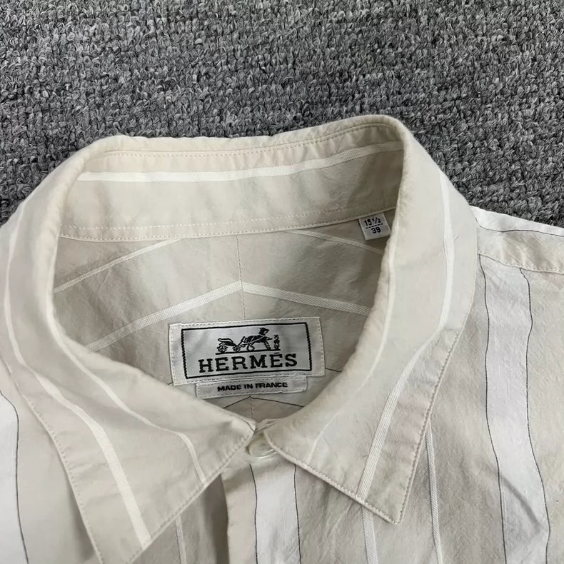 Hermes Loose Fit Striped Shirt