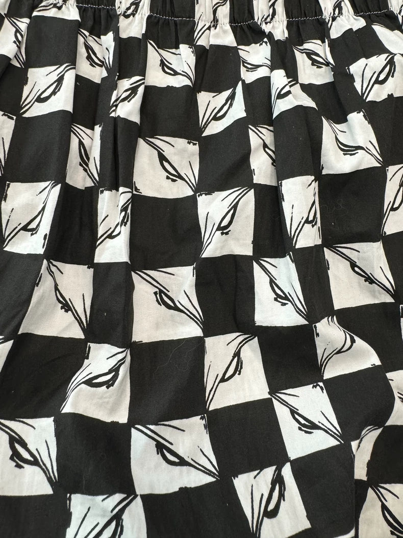 Chrome Hearts Black and White Houndstooth Shorts-yf