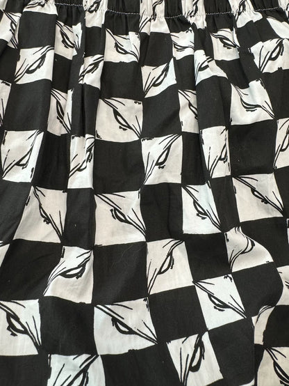 Chrome Hearts Black and White Houndstooth Shorts-yf