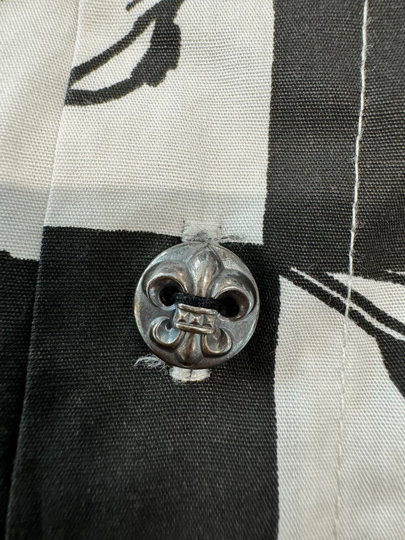 Chrome Hearts Black and White Houndstooth Shorts-yf