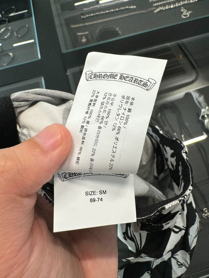 Chrome Hearts Black and White Houndstooth Shorts-yf