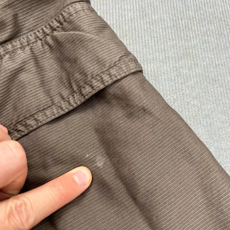 Brown Hooded Long Coat by Rick Owens