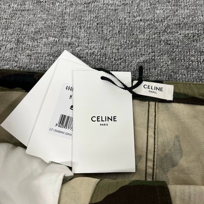 Celine Camouflage Pocket Work Pants