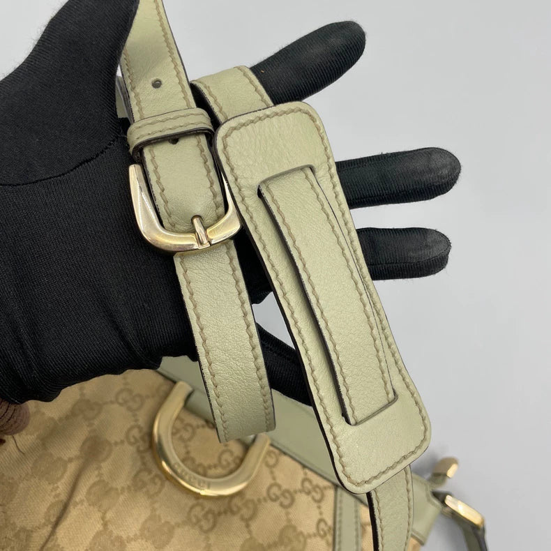 Gucci Vintage Canvas Crossbody Bag