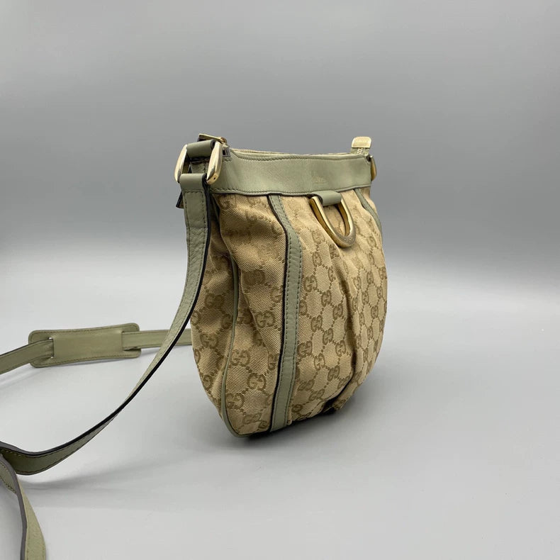 Gucci Vintage Canvas Crossbody Bag