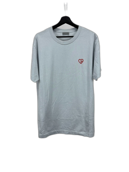 Dior Heart Embroidery Logo Short Sleeve T-Shirt