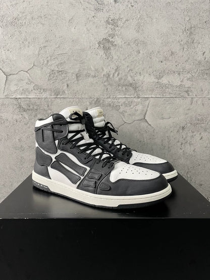 Amiri High-Top Skel-Toe Sneakers Black White-yf