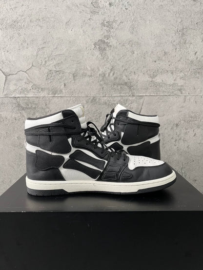 Amiri High-Top Skel-Toe Sneakers Black White-yf