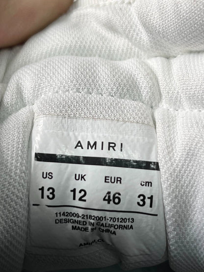 Amiri High-Top Skel-Toe Sneakers Black White-yf