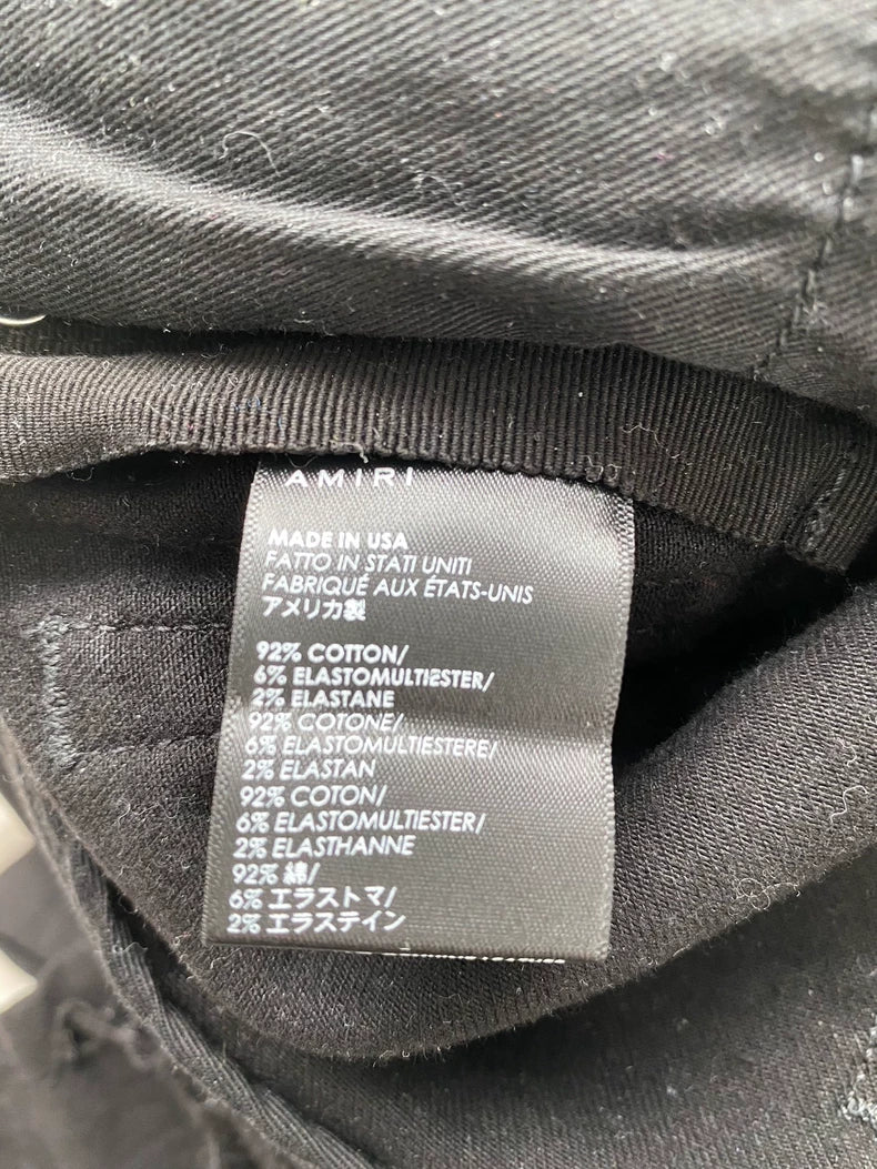 Amiri Black Diamond Patch MX1 Jeans