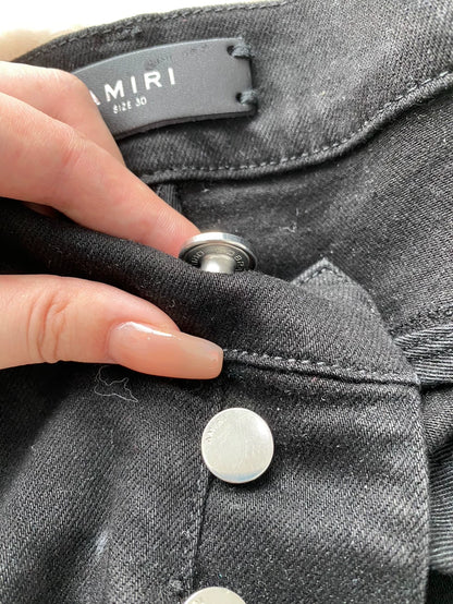 Amiri Black Diamond Patch MX1 Jeans