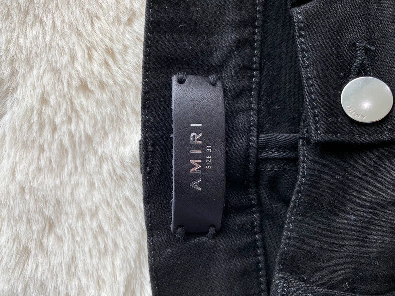 Amiri Black Diamond Patch MX1 Jeans