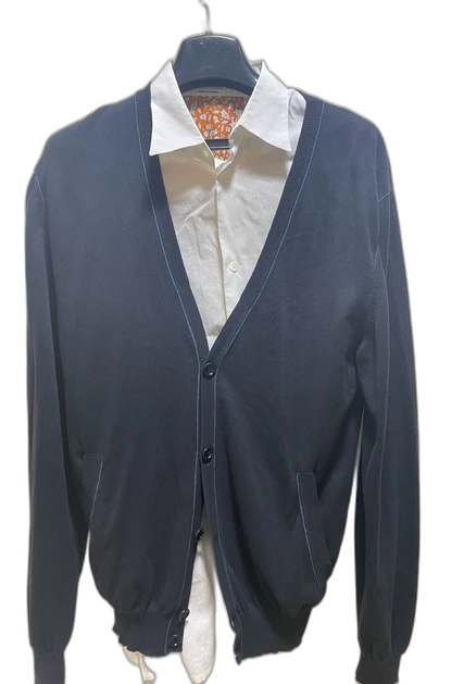 Ermenegildo Zegna Knitted Cardigan Black