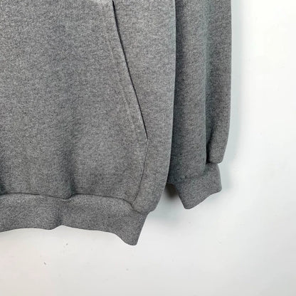 Balenciaga Grey Logo Hoodie with Drawstring