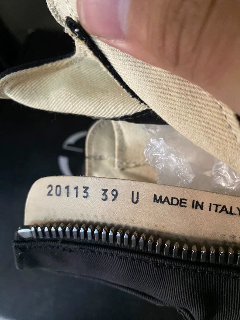 Rick Owens diffusion line silk-like upper high-top canvas shoes-yf