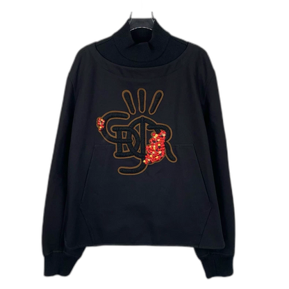 Dior x Travis Scott Black High Neck Sweatshirt