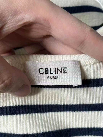 Celine Striped Crop Tank Top