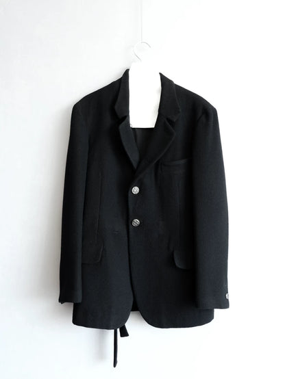 Yohji Yamamoto Black Jacket with Silver Buttons