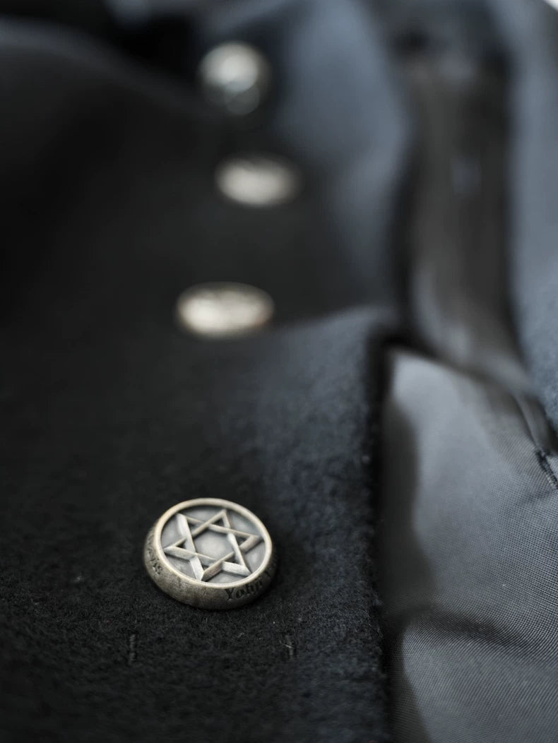 Yohji Yamamoto Black Jacket with Silver Buttons