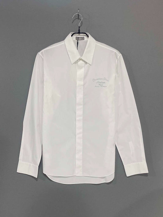 Dior Embroidered Logo Long Sleeve Shirt-yf