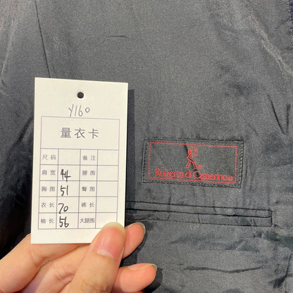 Vintage Black Purple Houndstooth Suit Jacket