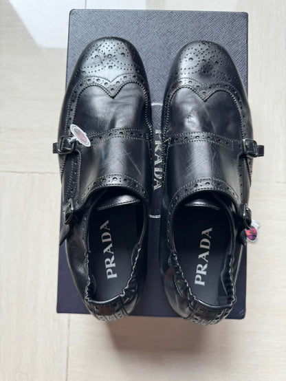 Prada Double Monk Shoes Size 7
