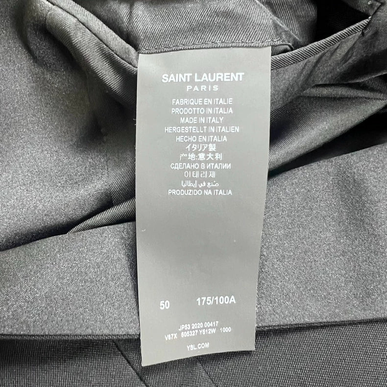 Saint Laurent Black Smoking Jacket