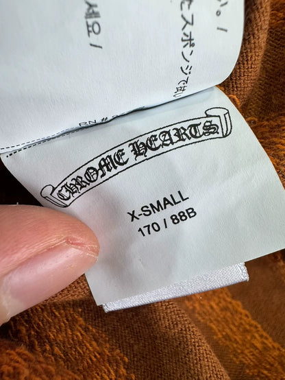 Chrome Hearts Brown Knit Long Sleeve Polo