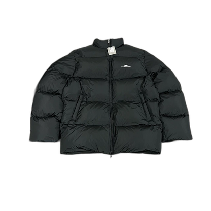 Balenciaga Tiger Embroidered Black Cotton Coat