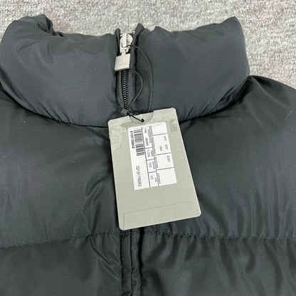 Balenciaga Tiger Embroidered Black Cotton Coat