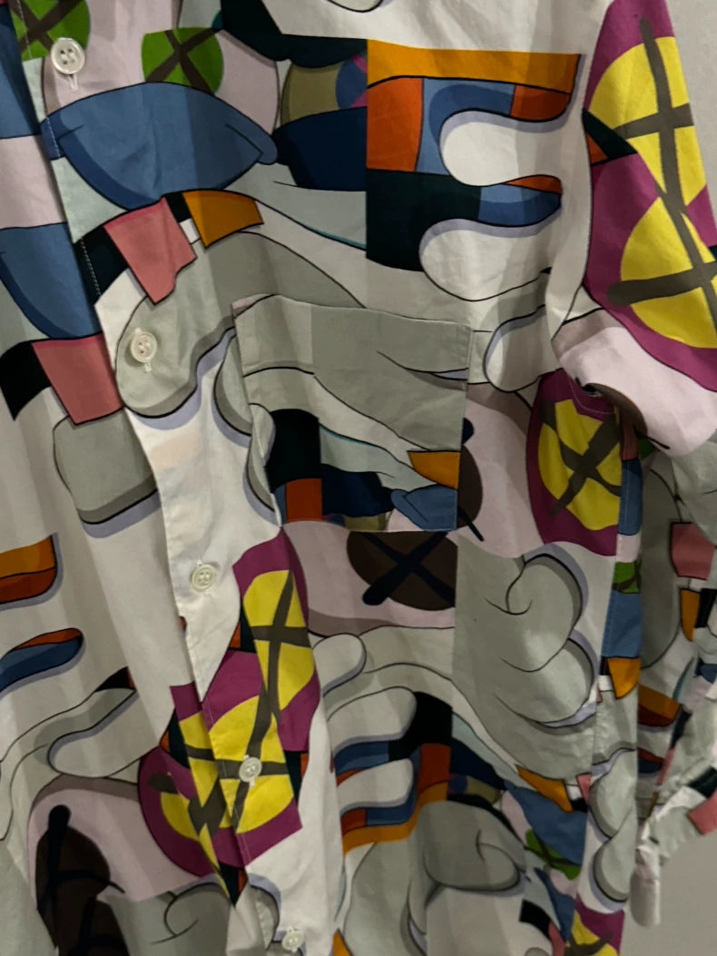KAWS CDG Collaborative Button-Up Shirt
