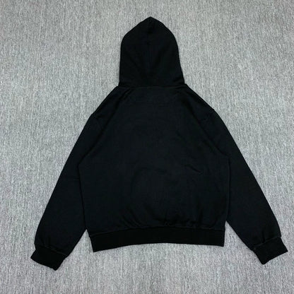 Prada Black Triangle Logo Hoodie Sweatshirt