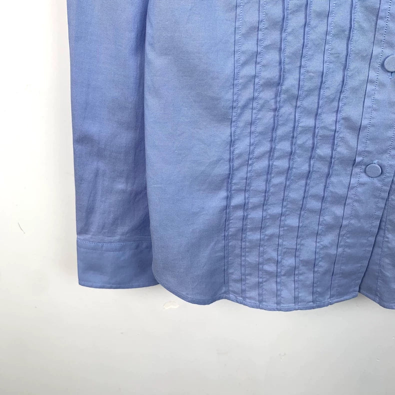 Gucci Blue Cotton Long Sleeve Shirt