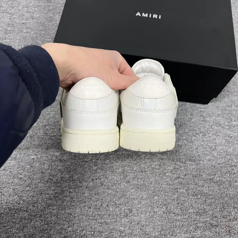 Amiri Skel Top-Low Bone Sneakers