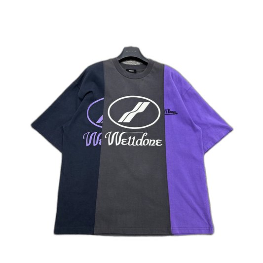 WE11DONE Color Block Short Sleeve T-Shirt-zp