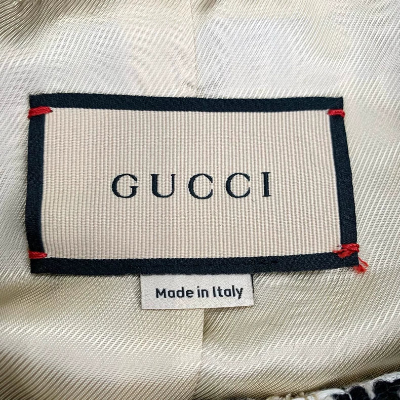 Gucci Colorful Tweed Button-Up Jacket