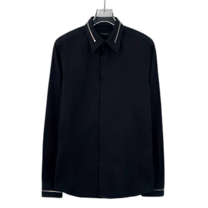 Givenchy Black Long Sleeve Cotton Shirt