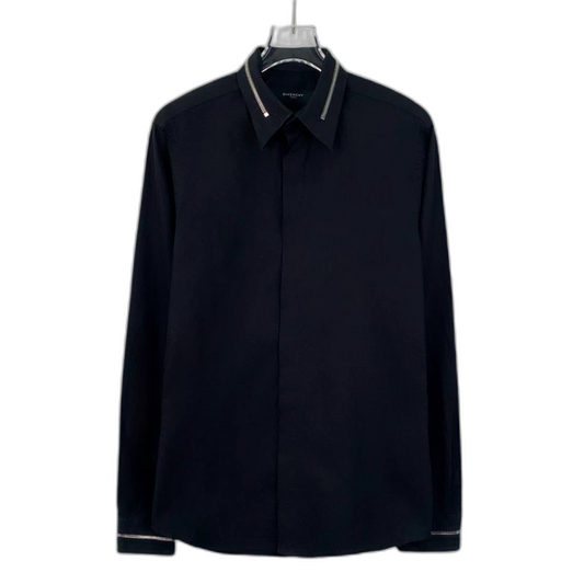 Givenchy Black Long Sleeve Cotton Shirt