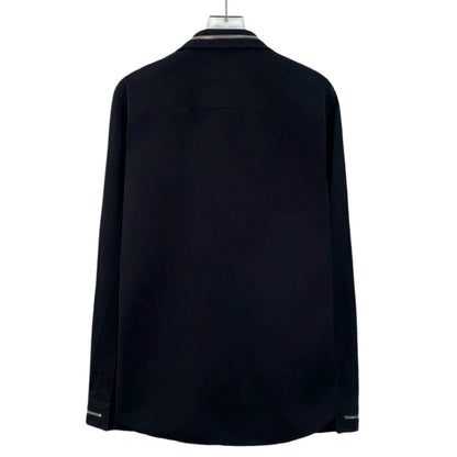 Givenchy Black Long Sleeve Cotton Shirt