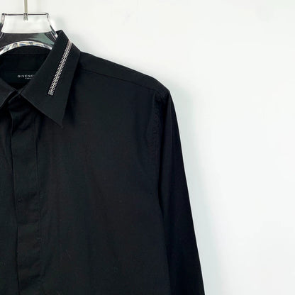 Givenchy Black Long Sleeve Cotton Shirt