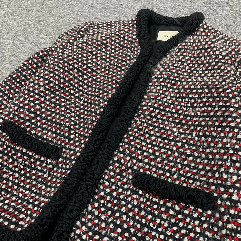 Gucci Sequin Woven Tweed Jacket