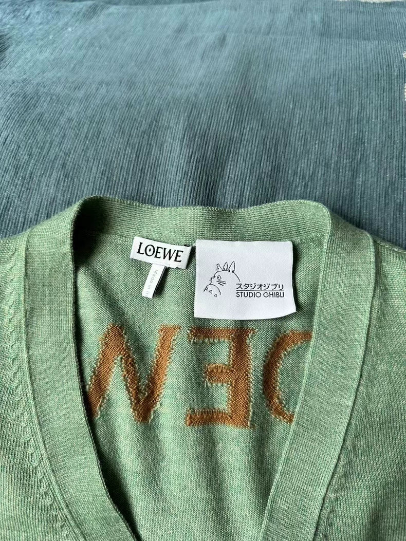 Loewe Green Cardigan from Howl's Moving Castle