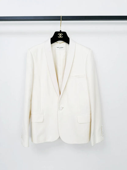 Saint Laurent Wool Blazer in Size 38
